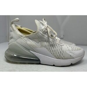 Nike Air Max 270 Running Shoes 5.5Y Women 7 White Training Sneakers‎ 943345-103